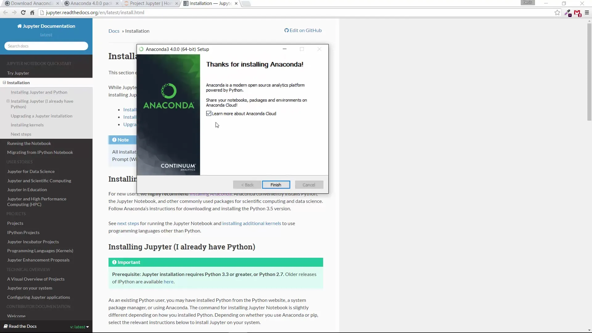 Python Installation und Anaconda Schritt-für-Schritt für Einsteiger Python Installation und Anaconda Schritt-für-Schritt für Einsteiger