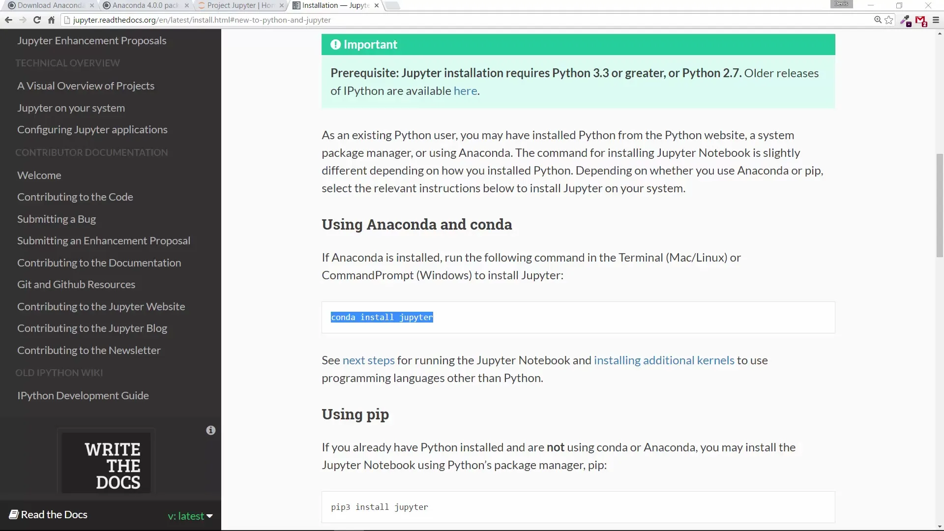 Python Installation und Anaconda Schritt-für-Schritt für Einsteiger Python Installation und Anaconda Schritt-für-Schritt für Einsteiger