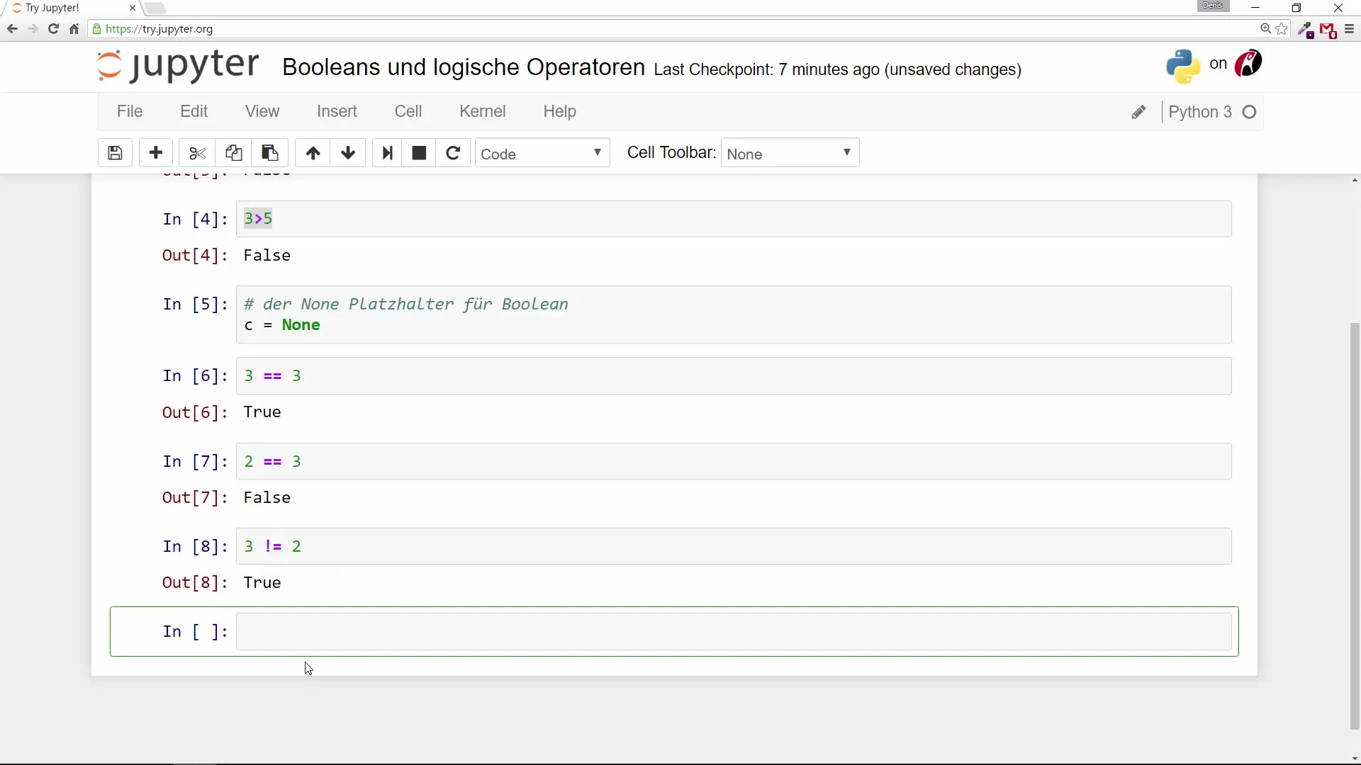 Effektive Nutzung von Booleans und logischen Operatoren in Python Effektive Nutzung von Booleans und logischen Operatoren in Python