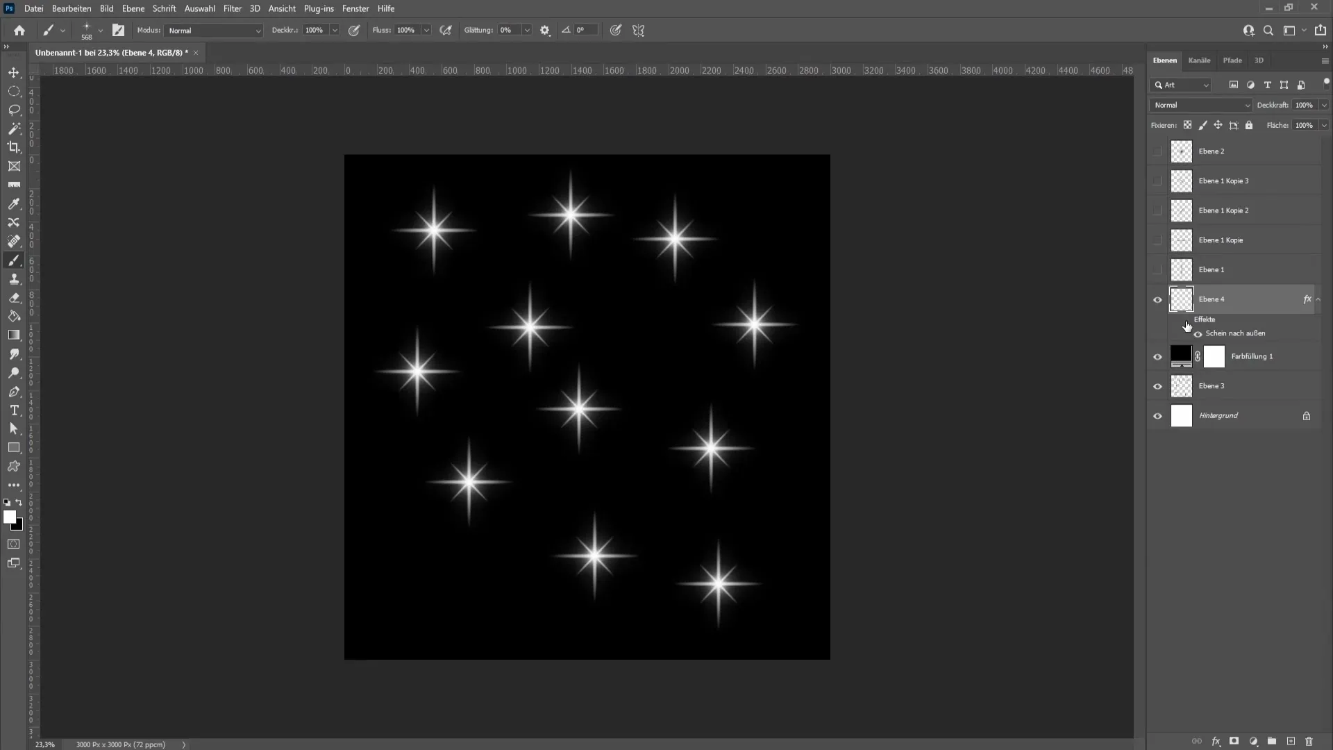 Ustvari realistične bleščice s čopičem v programu Photoshop