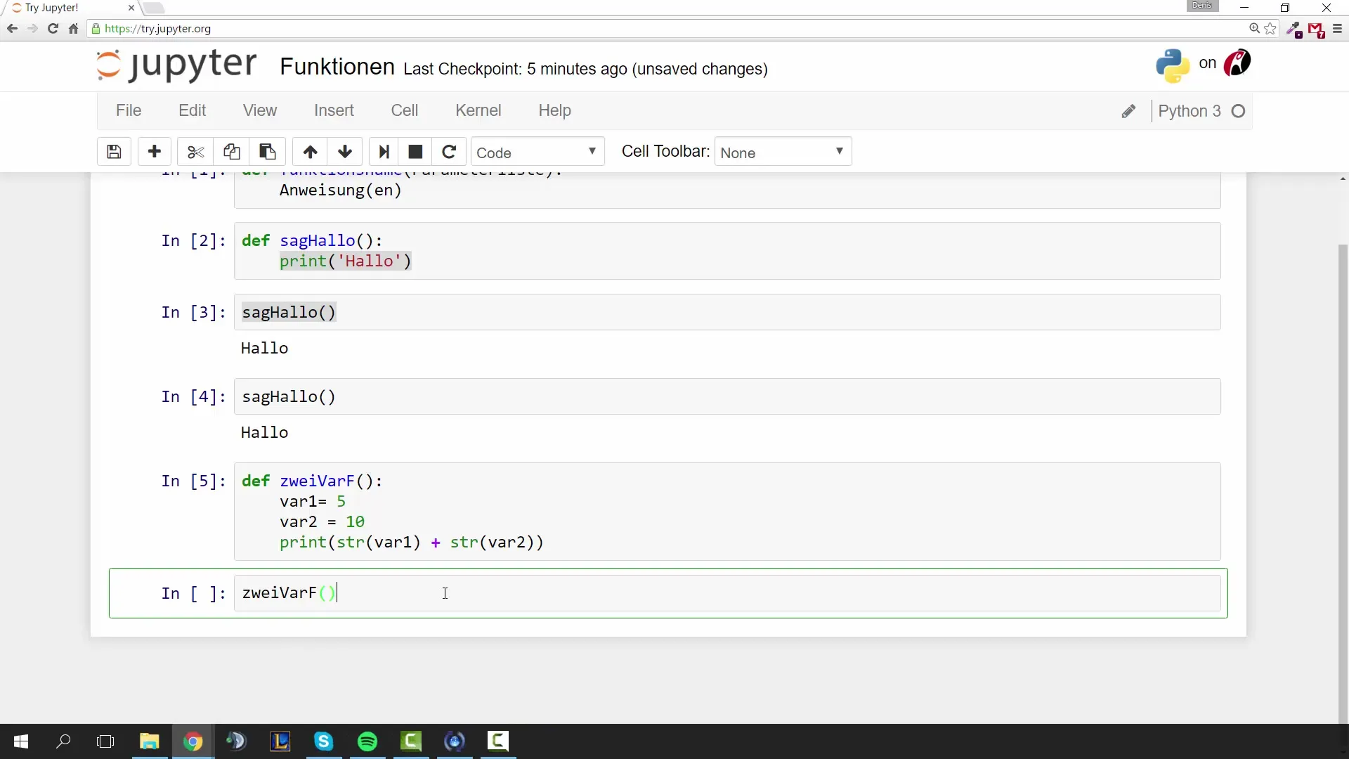Funktionen in Python für Einsteiger Funktionen in Python für Einsteiger