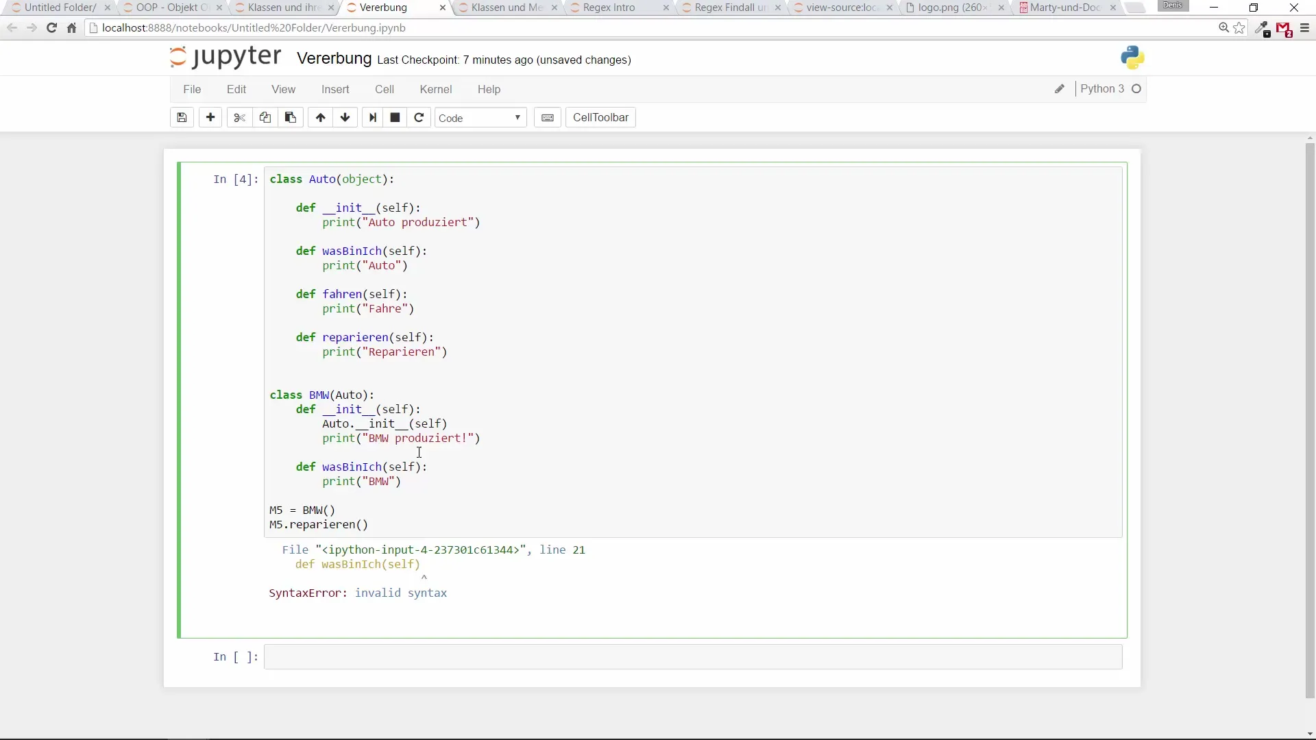 Vererbung in Python verstehen und anwenden Vererbung in Python verstehen und anwenden