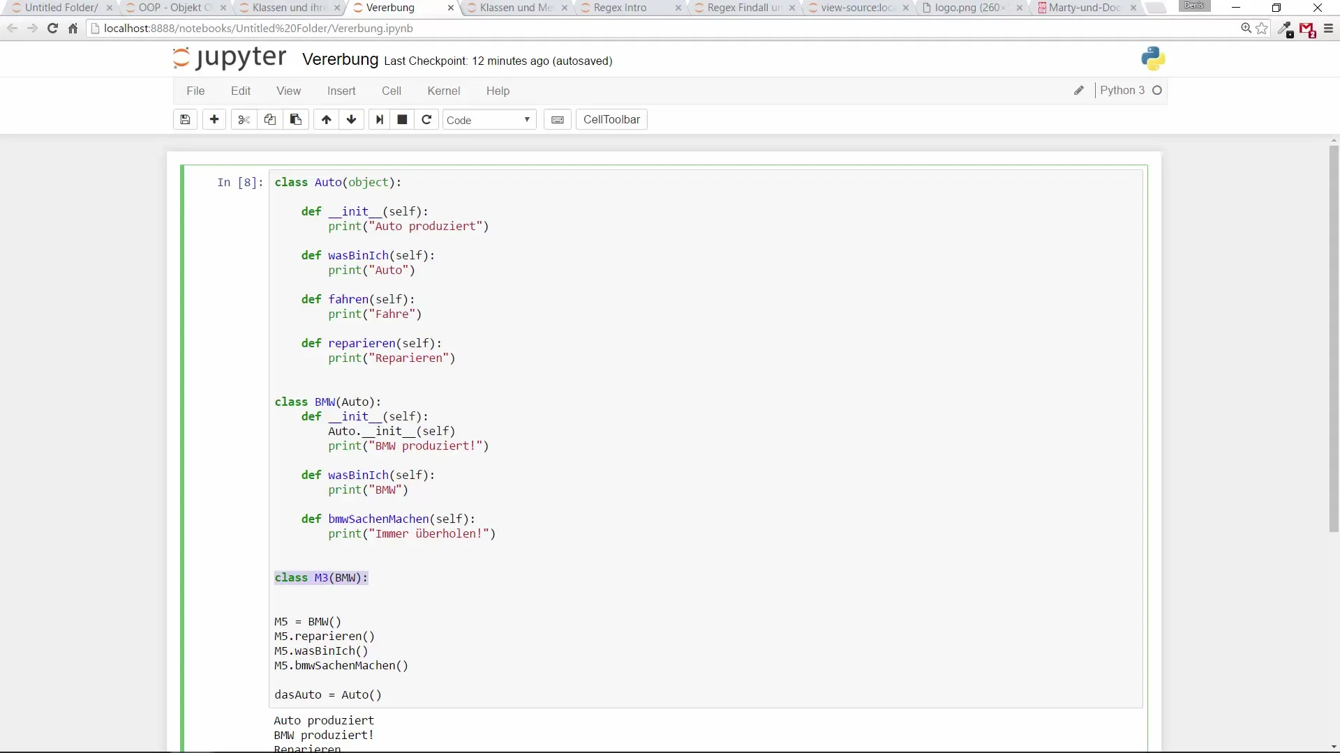 Vererbung in Python verstehen und anwenden Vererbung in Python verstehen und anwenden