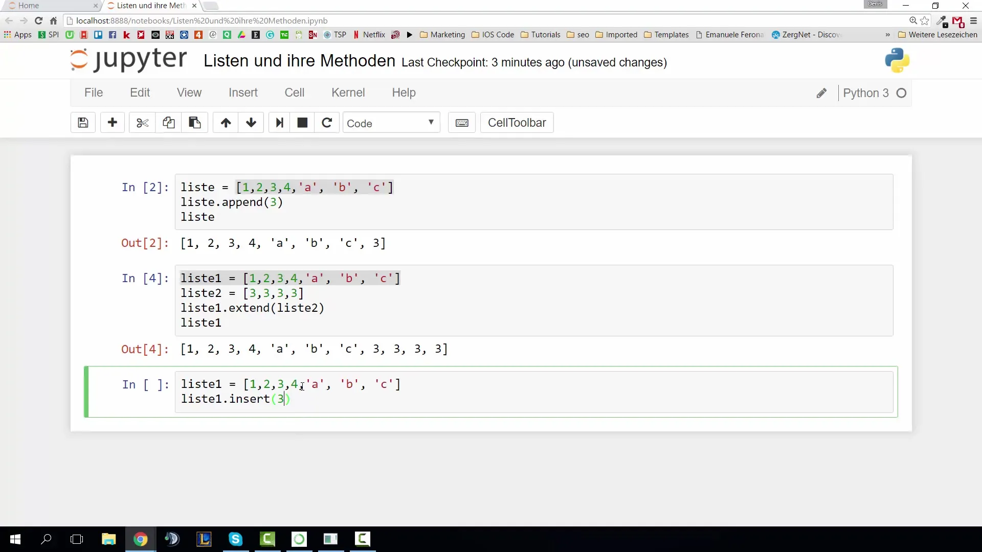 Listen und ihre Methoden – Effektiv mit Python arbeiten Listen und ihre Methoden – Effektiv mit Python arbeiten