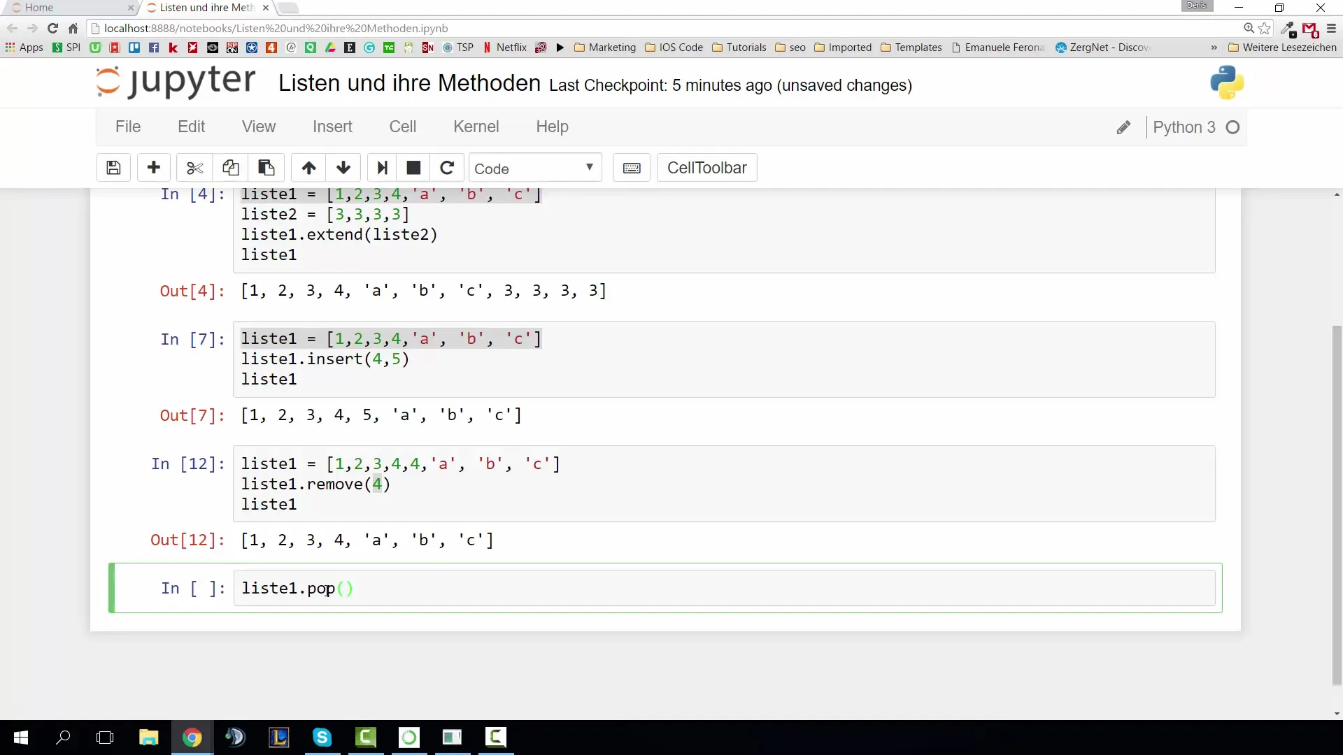 Listen und ihre Methoden – Effektiv mit Python arbeiten Listen und ihre Methoden – Effektiv mit Python arbeiten
