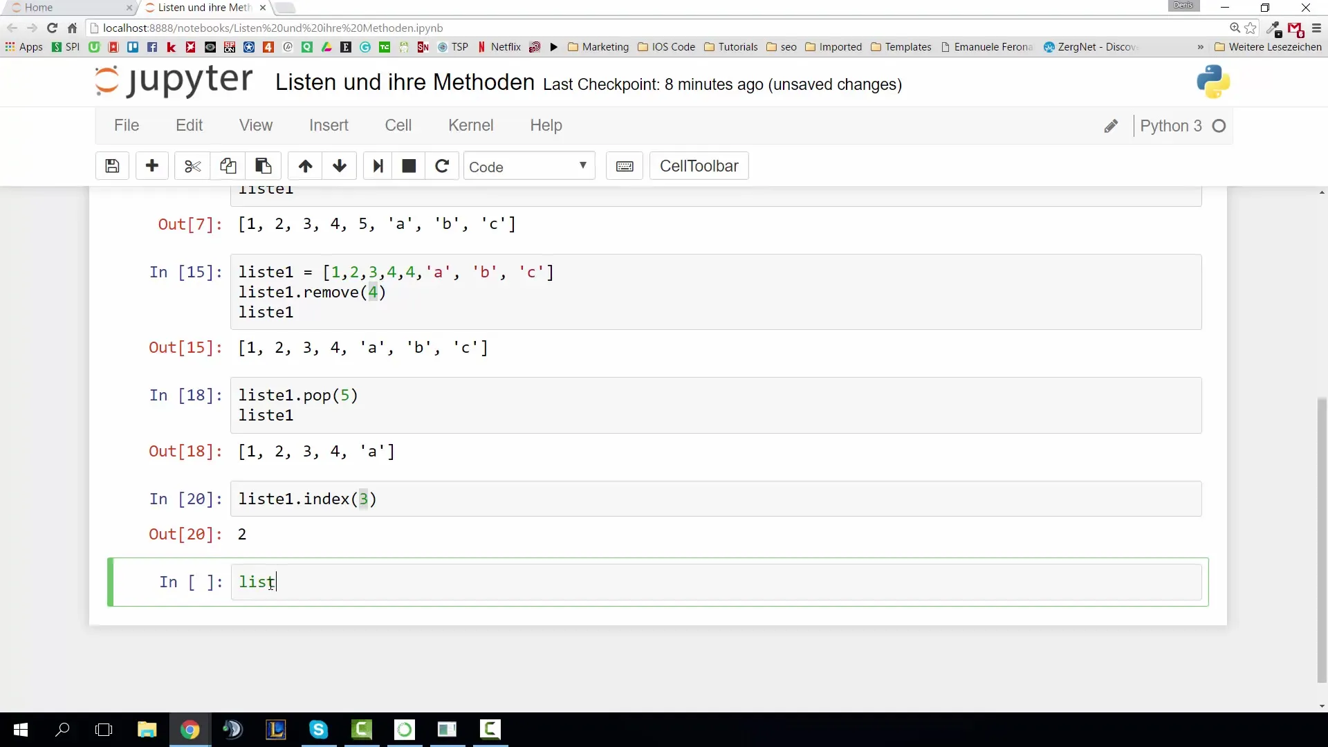 Listen und ihre Methoden – Effektiv mit Python arbeiten Listen und ihre Methoden – Effektiv mit Python arbeiten