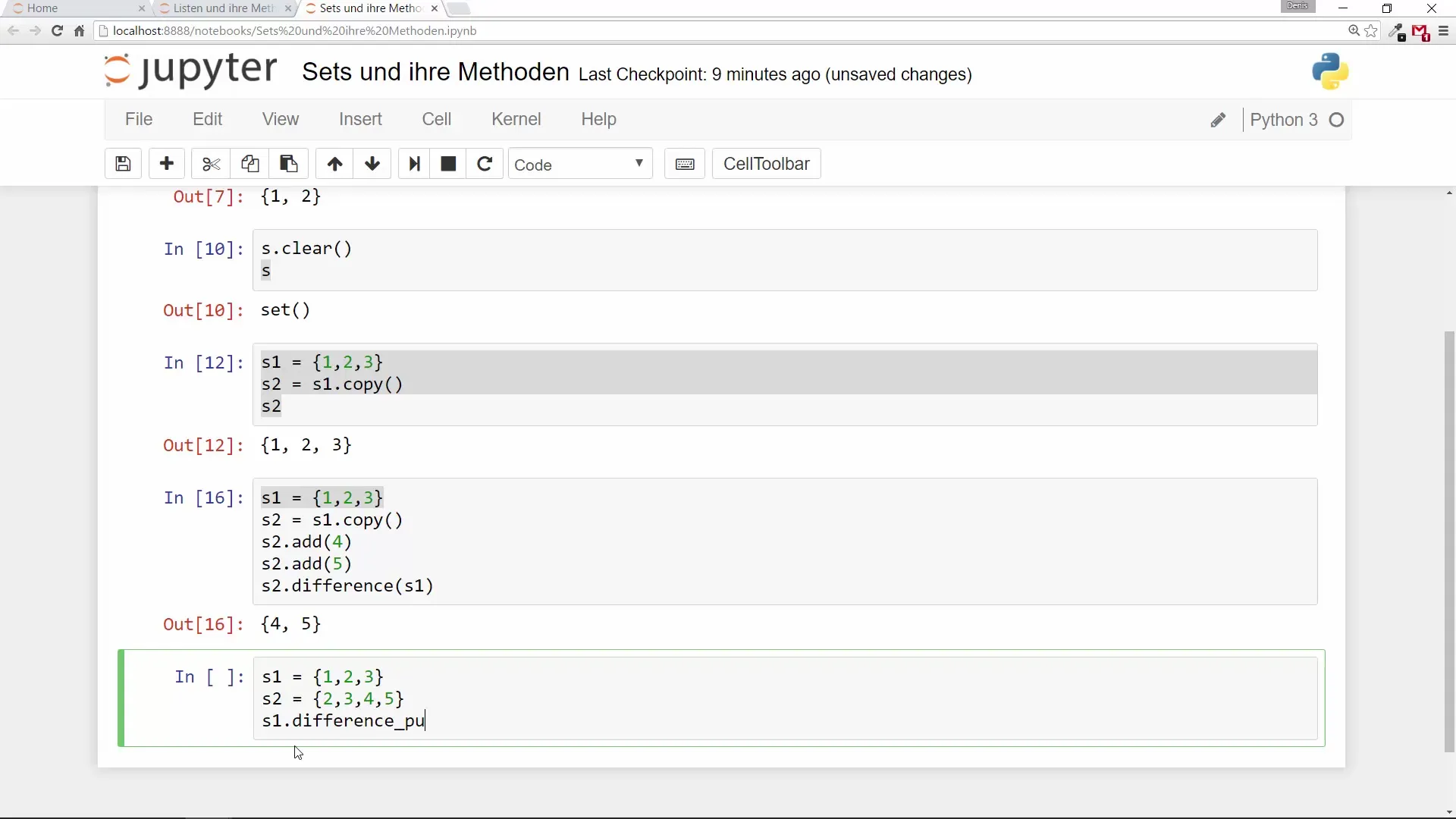 Einstieg in Sets in Python: Methoden und Anwendungen Einstieg in Sets in Python: Methoden und Anwendungen