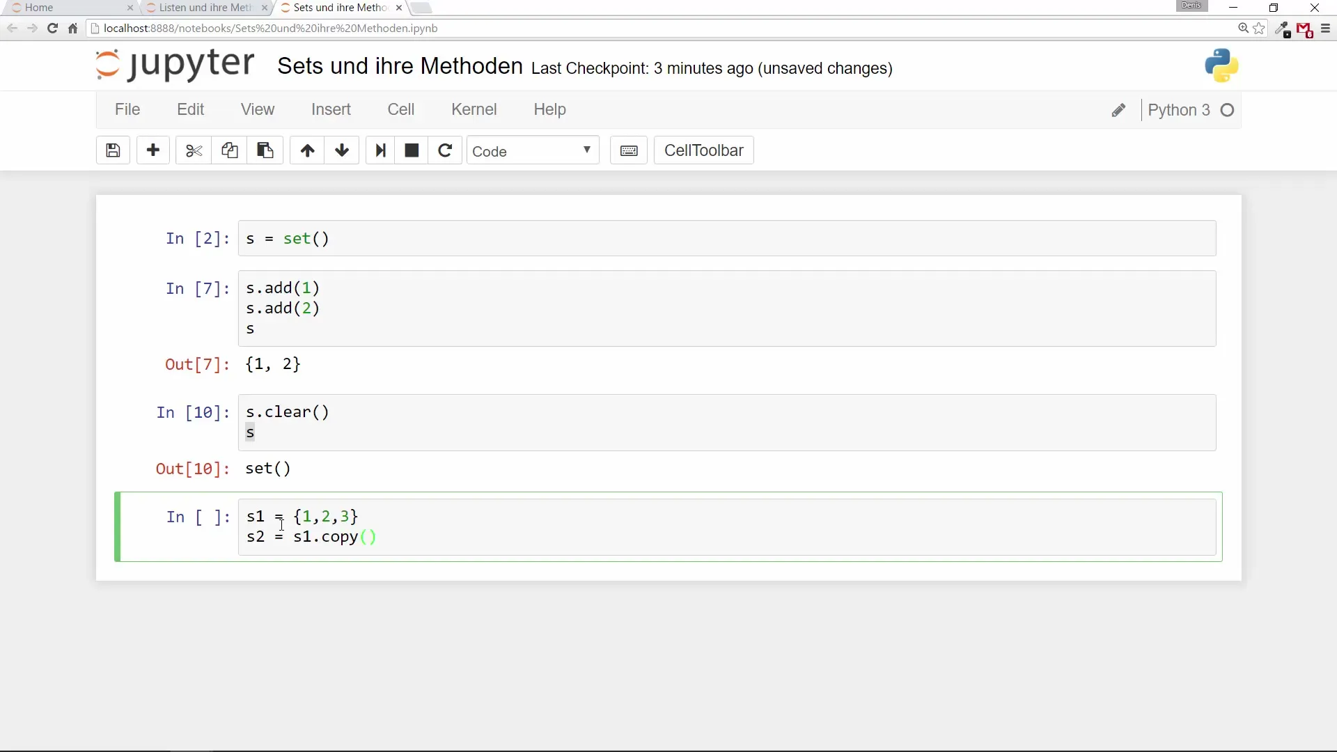 Einstieg in Sets in Python: Methoden und Anwendungen Einstieg in Sets in Python: Methoden und Anwendungen