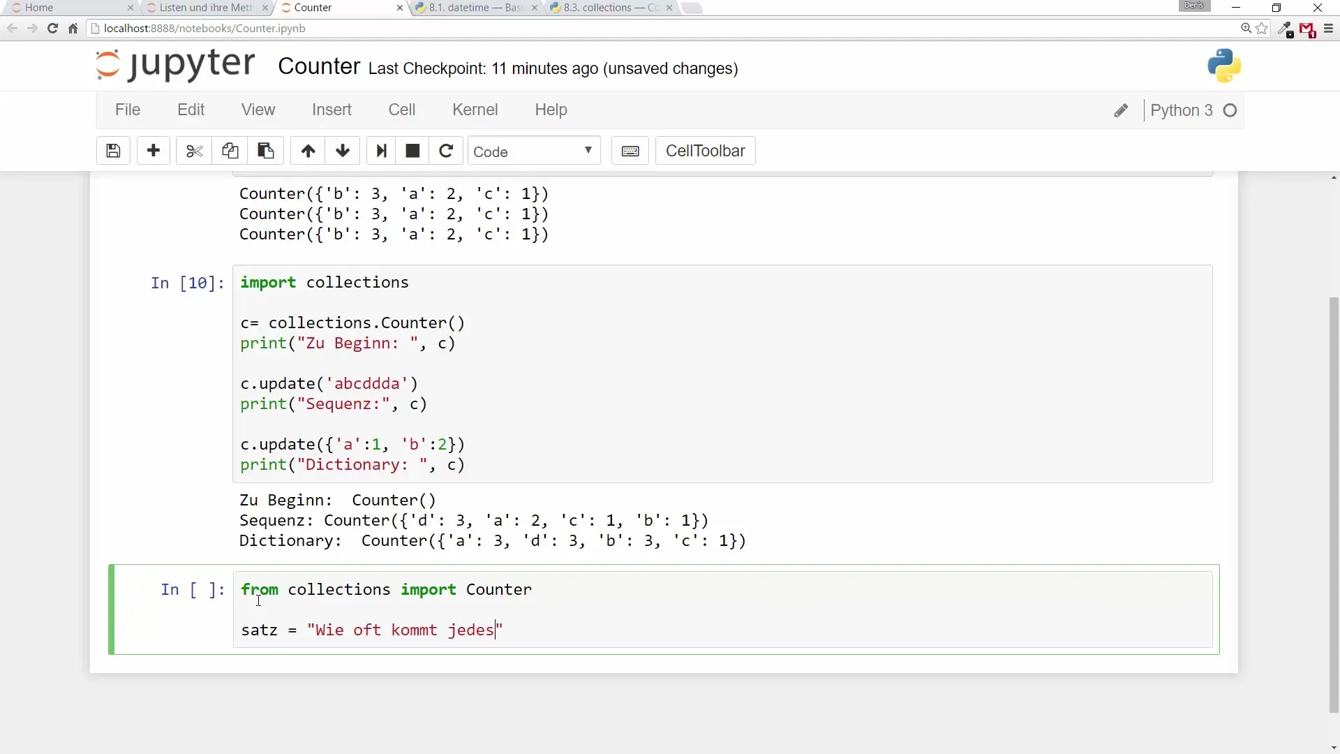 Python Counter: Zähle Deine Werte mühelos Python Counter: Zähle Deine Werte mühelos