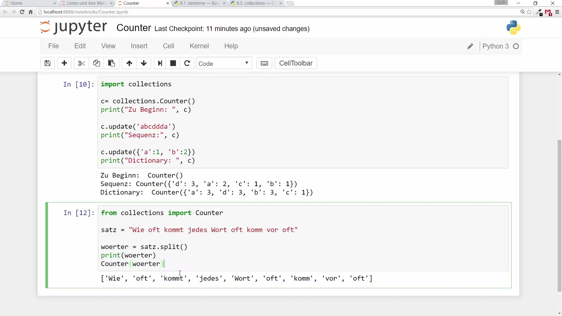 Python Counter: Zähle Deine Werte mühelos Python Counter: Zähle Deine Werte mühelos