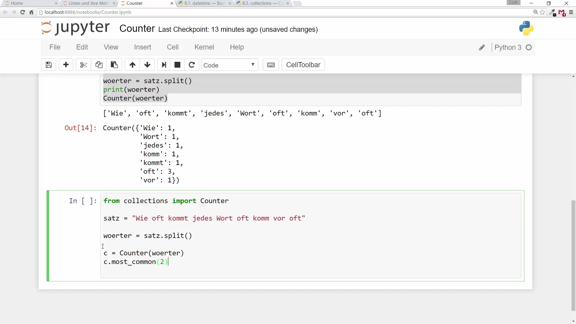 Python Counter: Zähle Deine Werte mühelos Python Counter: Zähle Deine Werte mühelos