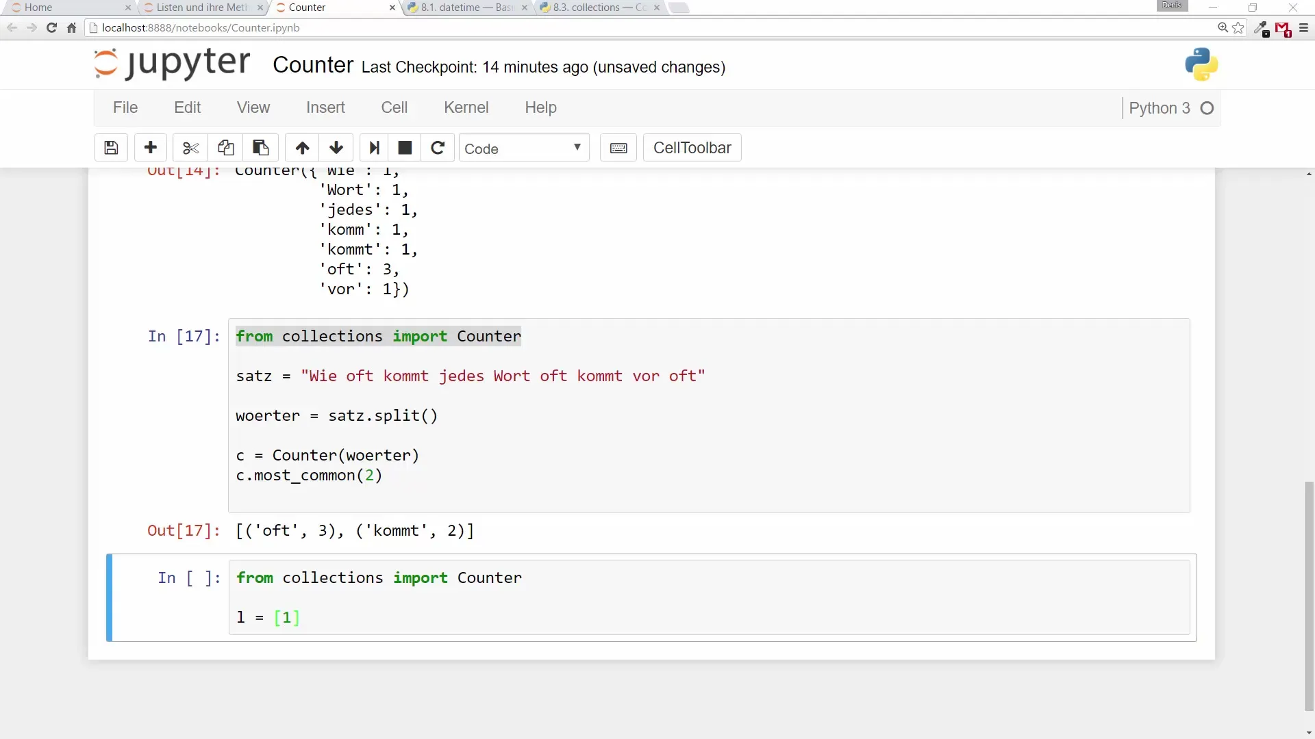 Python Counter: Zähle Deine Werte mühelos Python Counter: Zähle Deine Werte mühelos