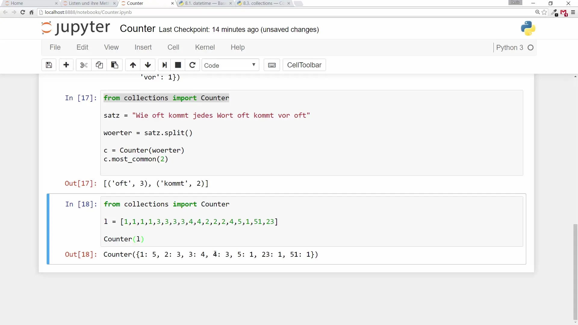 Python Counter: Zähle Deine Werte mühelos Python Counter: Zähle Deine Werte mühelos