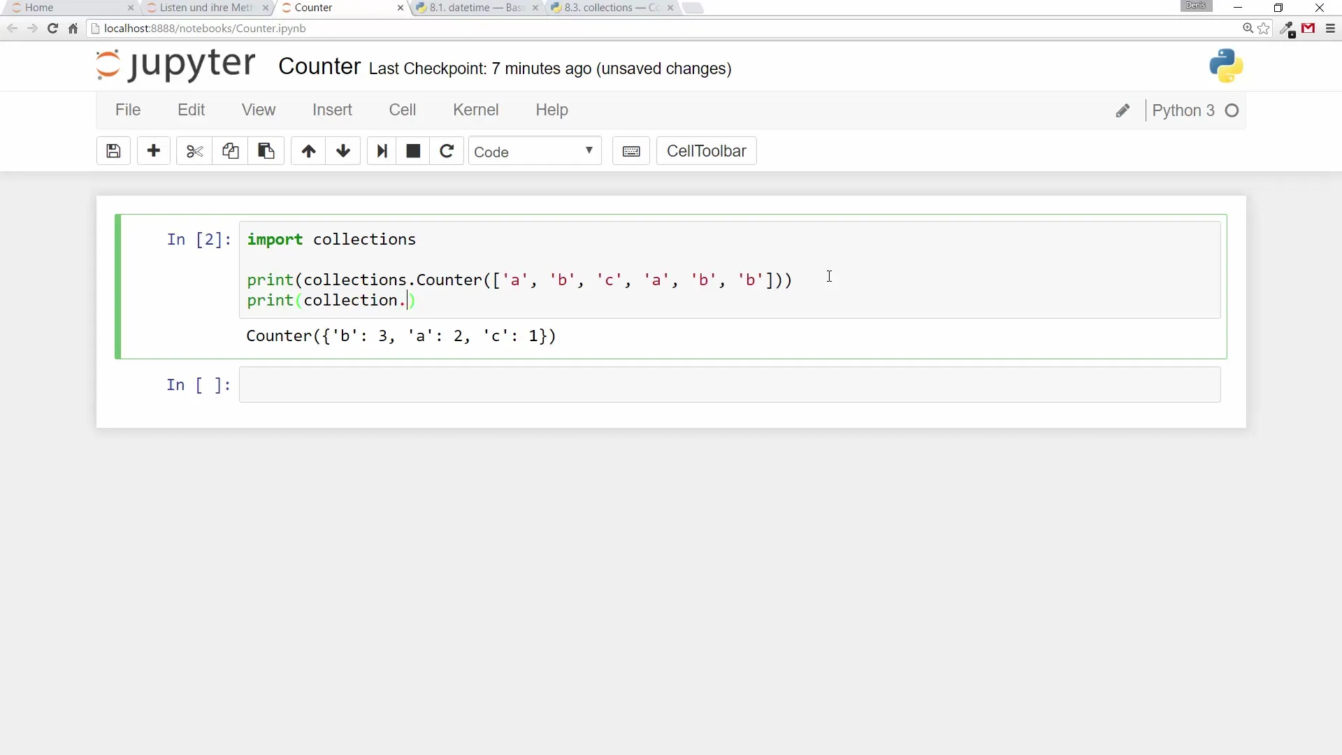 Python Counter: Zähle Deine Werte mühelos Python Counter: Zähle Deine Werte mühelos
