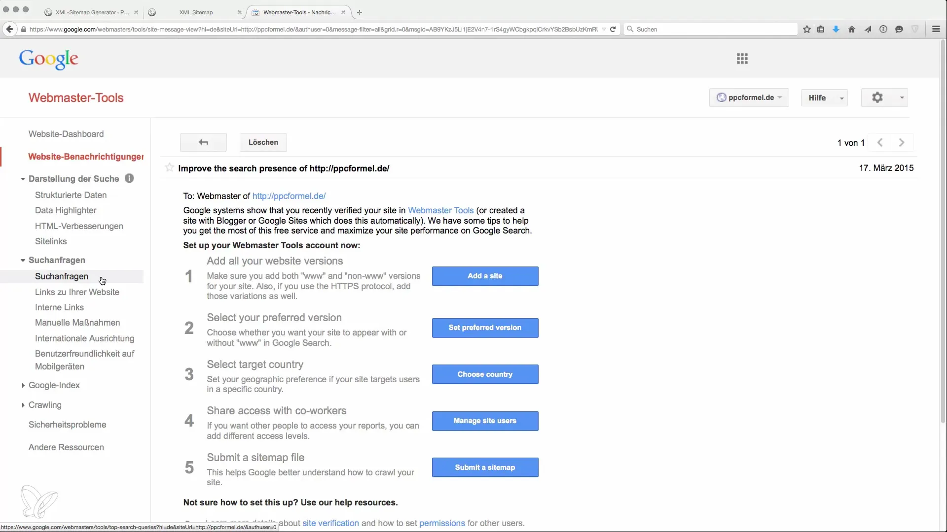 Ganar dinero con Google Webmaster Tools - Así registras tu página web Ganar dinero con Google Webmaster Tools - Así registras tu página web