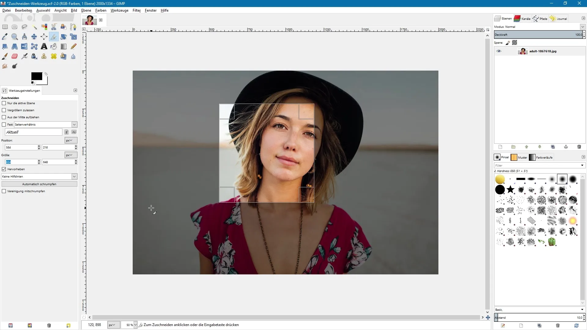 Быстрая обрезка в GIMP — легко Быстрое кадрирование в GIMP: проще простого