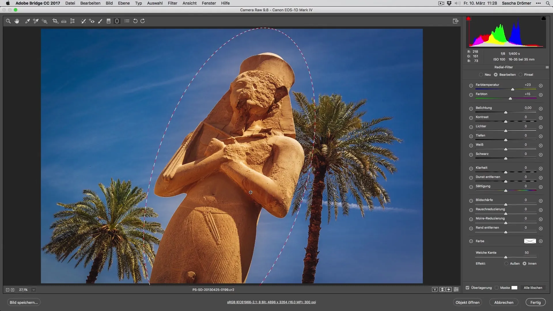 Urlaubsfotos optimal entwickeln mit Radialfiltern Urlaubsfotos optimal entwickeln mit Radialfiltern