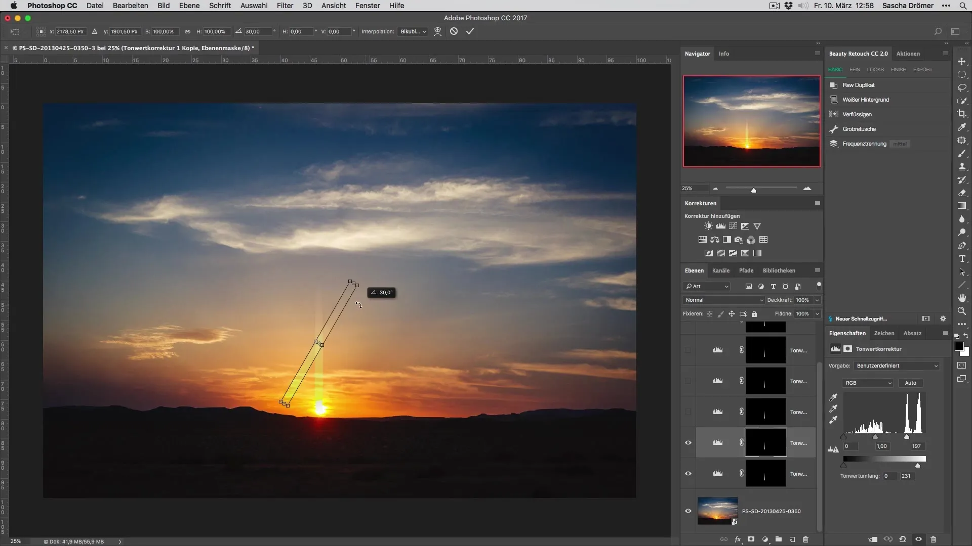 Urlaubsfotos mit Sonnenstrahlen digital gestalten Urlaubsfotos mit Sonnenstrahlen digital gestalten