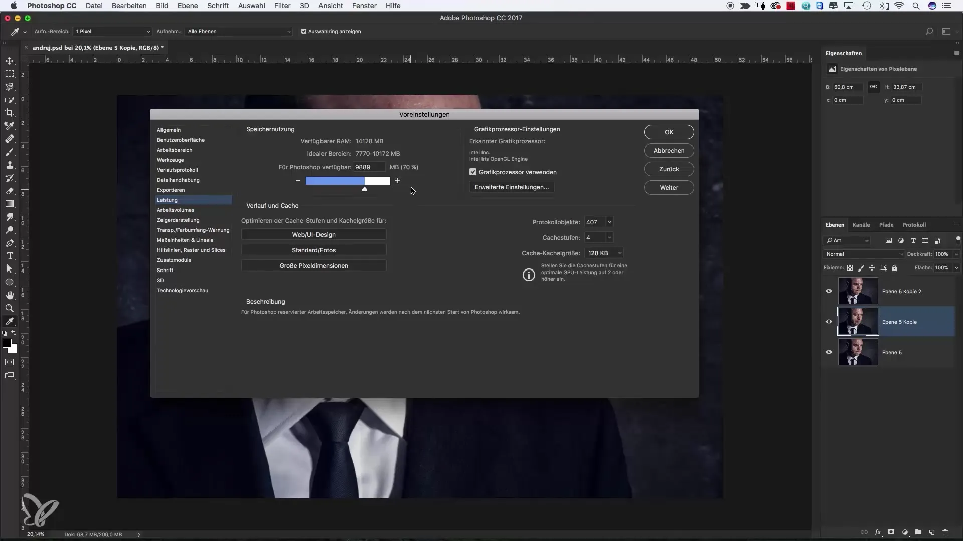 Wichtige Voreinstellungen für einen erfolgreichen Start in Photoshop Wichtige Voreinstellungen für einen erfolgreichen Start in Photoshop