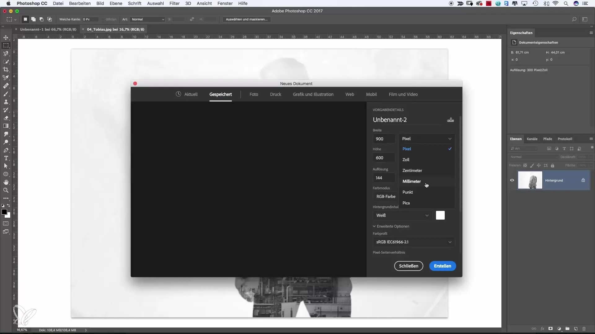 Neue Dateien in Photoshop einfach erstellen Neue Dateien in Photoshop einfach erstellen