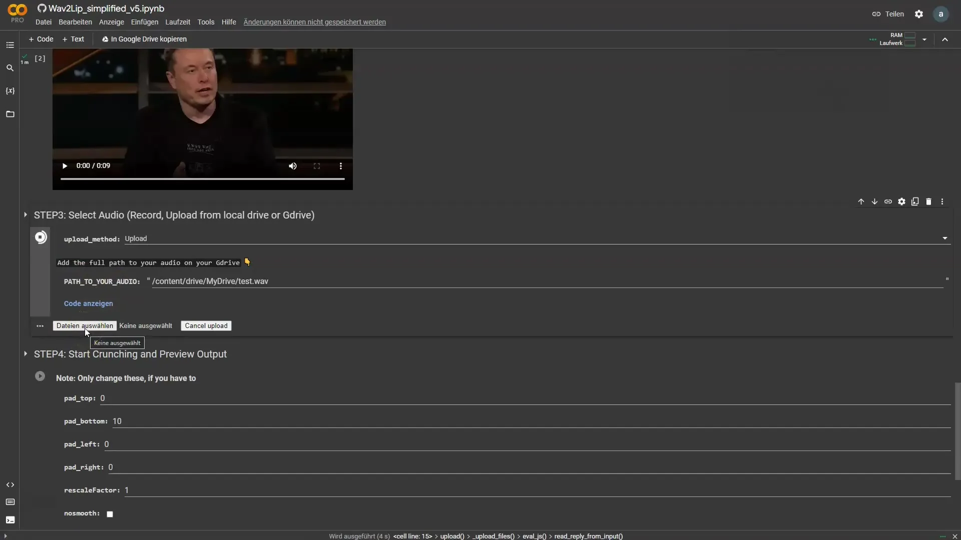 Use AI voices and deepfakes: Utilize Wav2Lip for creative videos
