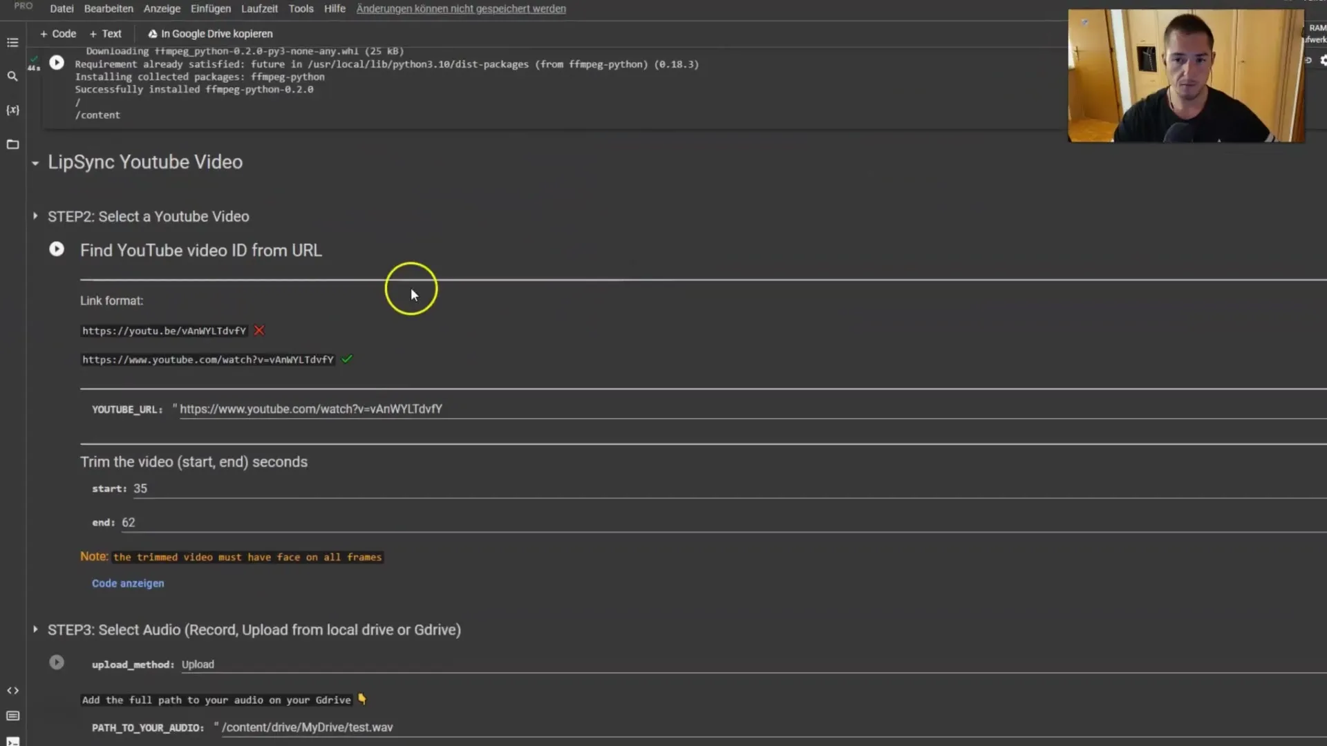 Using AI voices and Deepfakes: Use Wav2Lip for creative videos