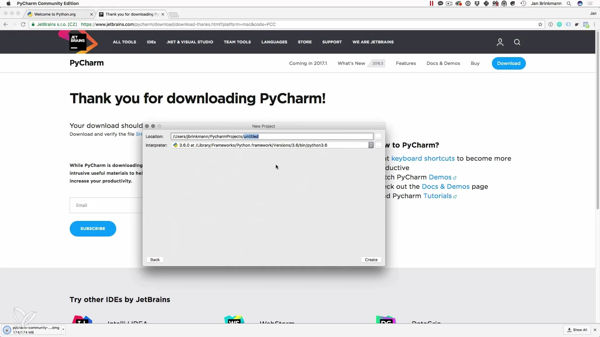 Python Installation in wenigen Schritten für macOS Python Installation in wenigen Schritten für macOS