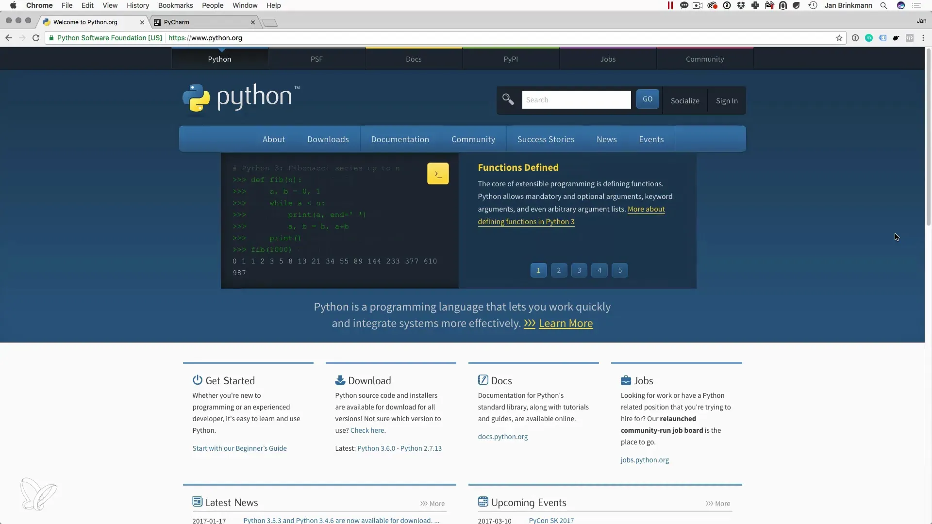 Python Installation in wenigen Schritten für macOS Python Installation in wenigen Schritten für macOS