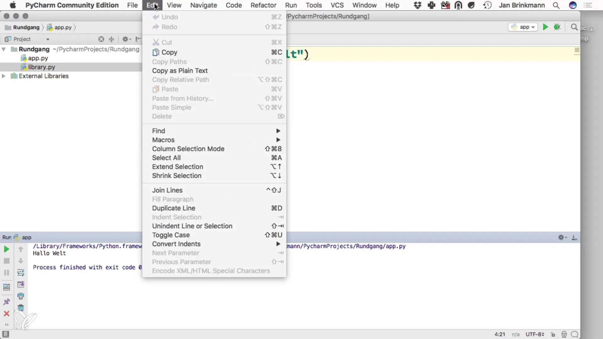 Effektiv Programmieren mit PyCharm für Python Effektiv Programmieren mit PyCharm für Python