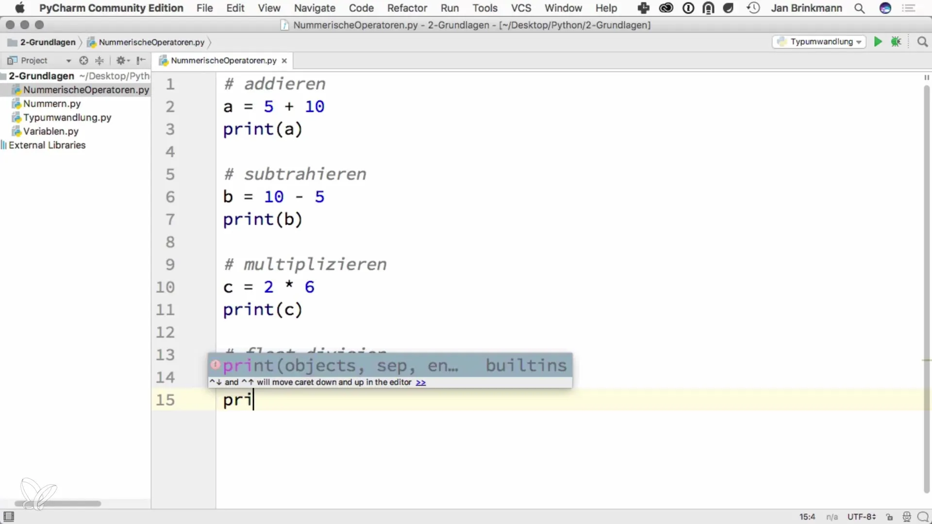 Rechenoperationen in Python effektiv nutzen Rechenoperationen in Python effektiv nutzen