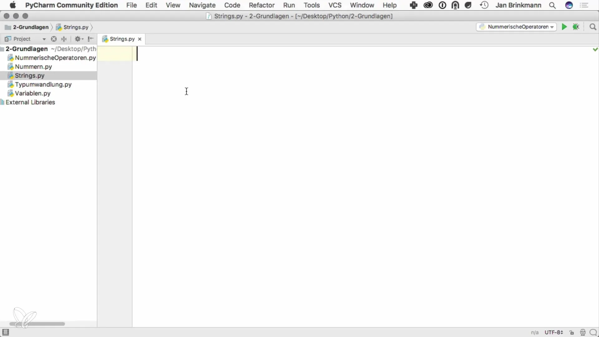 Grundlagen der Strings in Python programmieren Grundlagen der Strings in Python programmieren