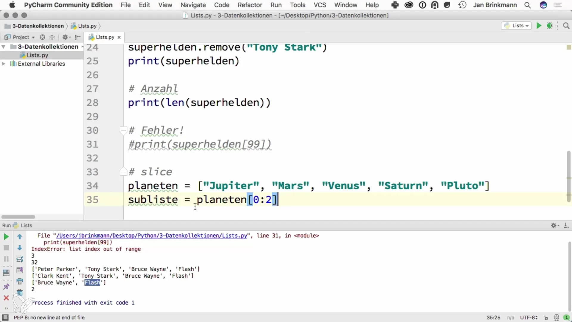 Liste in Python – Grundlagen und Effizienz Liste in Python – Grundlagen und Effizienz