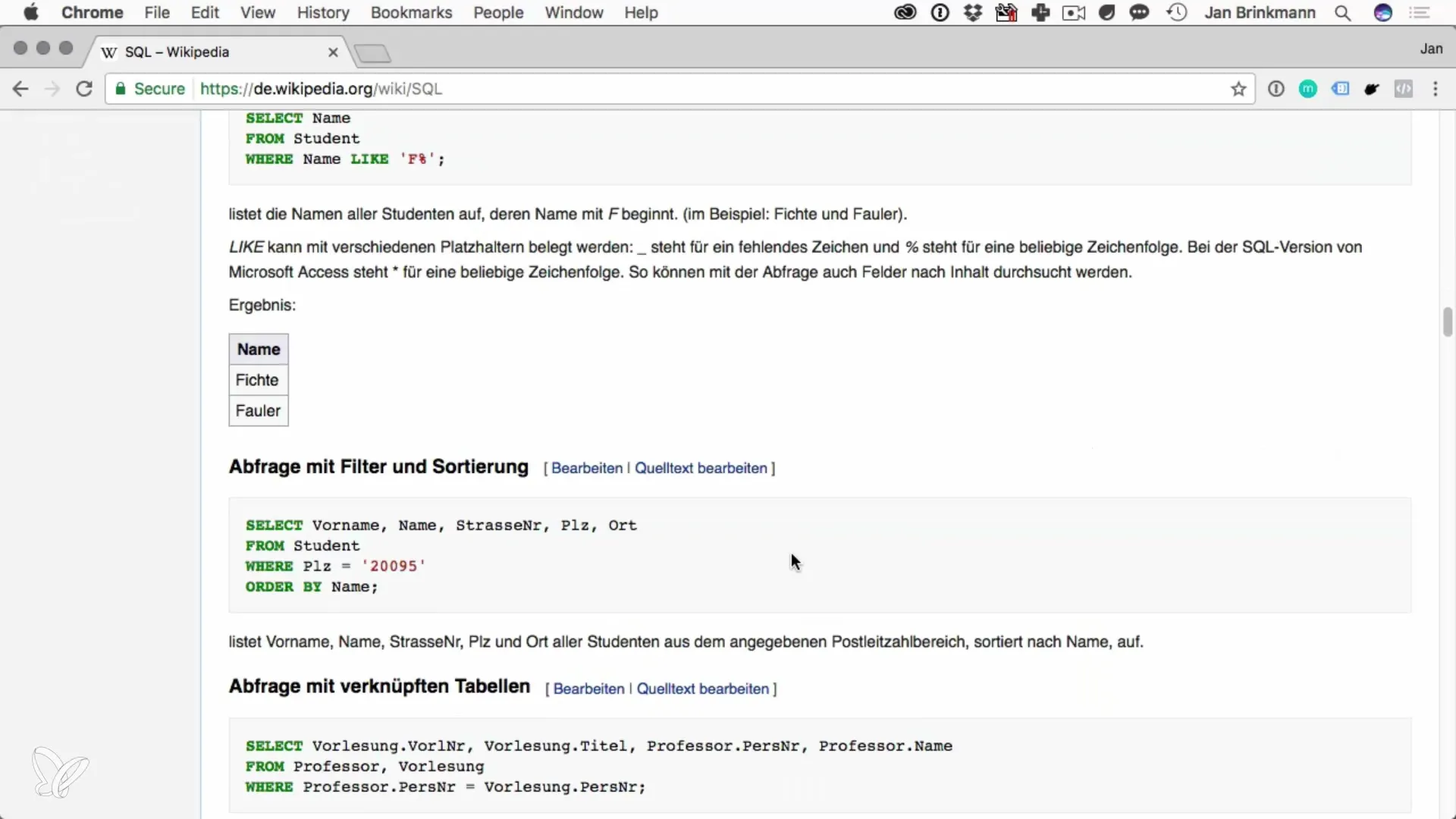 Fondements des bases de données SQL en Python Principes des bases de données SQL en Python