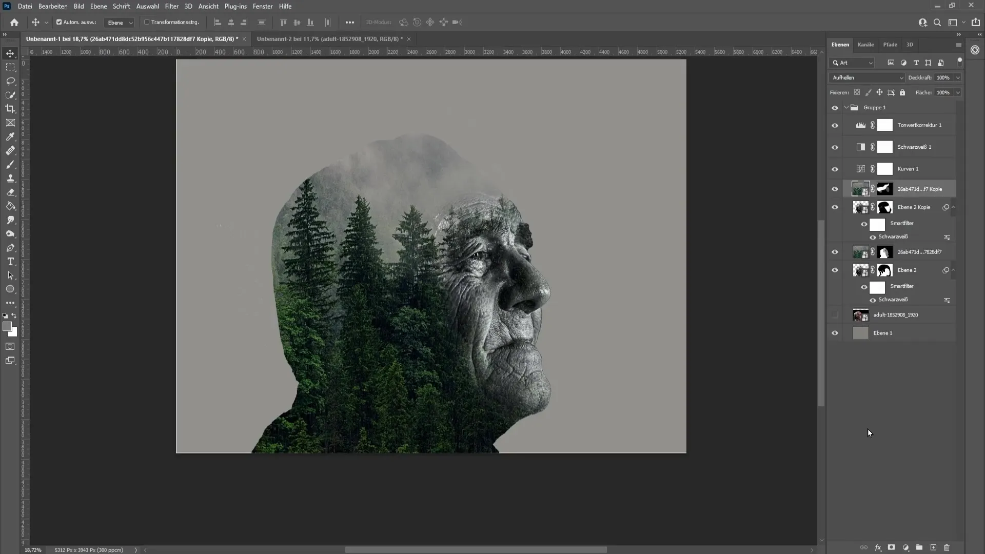 Najlepší sprievodca efektom dvojitej expozície v programe Photoshop