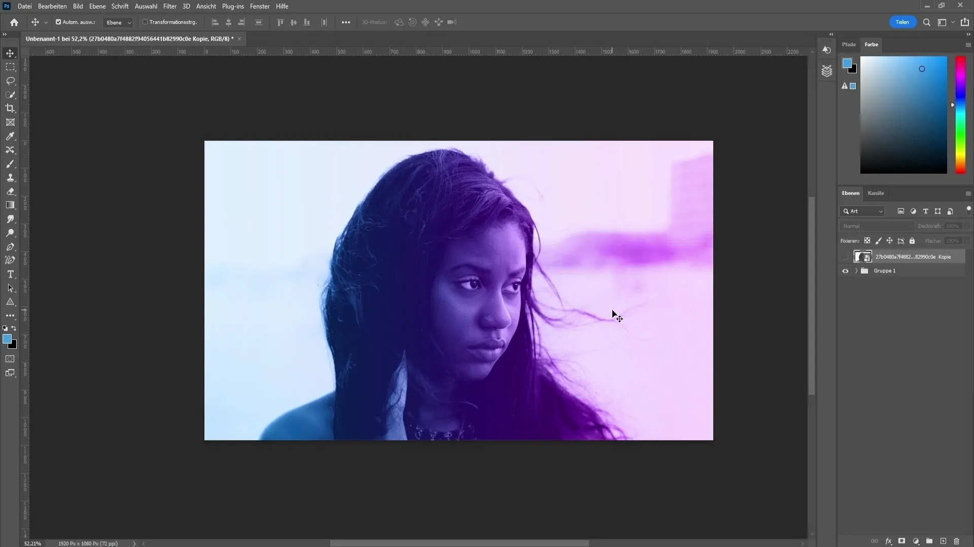 Sådan opretter du en imponerende dual-tone-effekt i Photoshop
