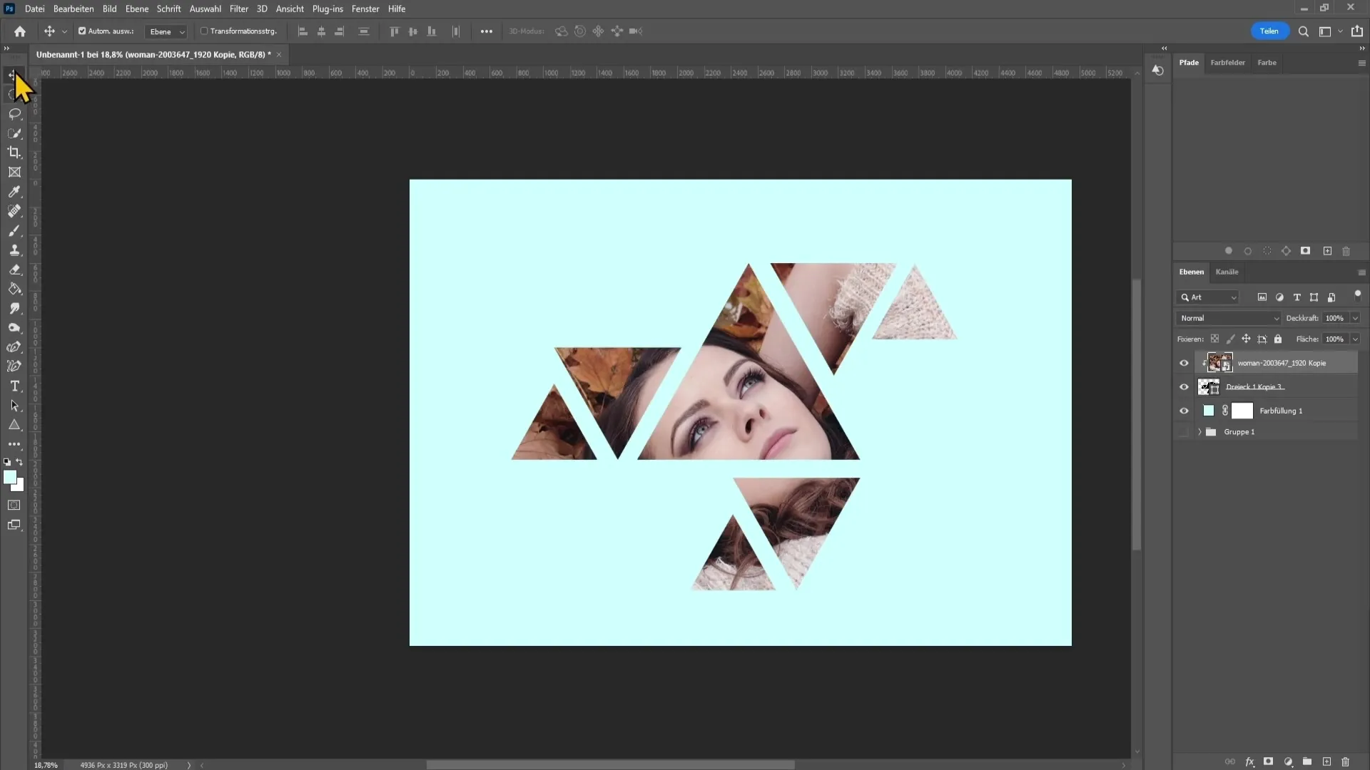 Creare l'effetto geometrico in Photoshop