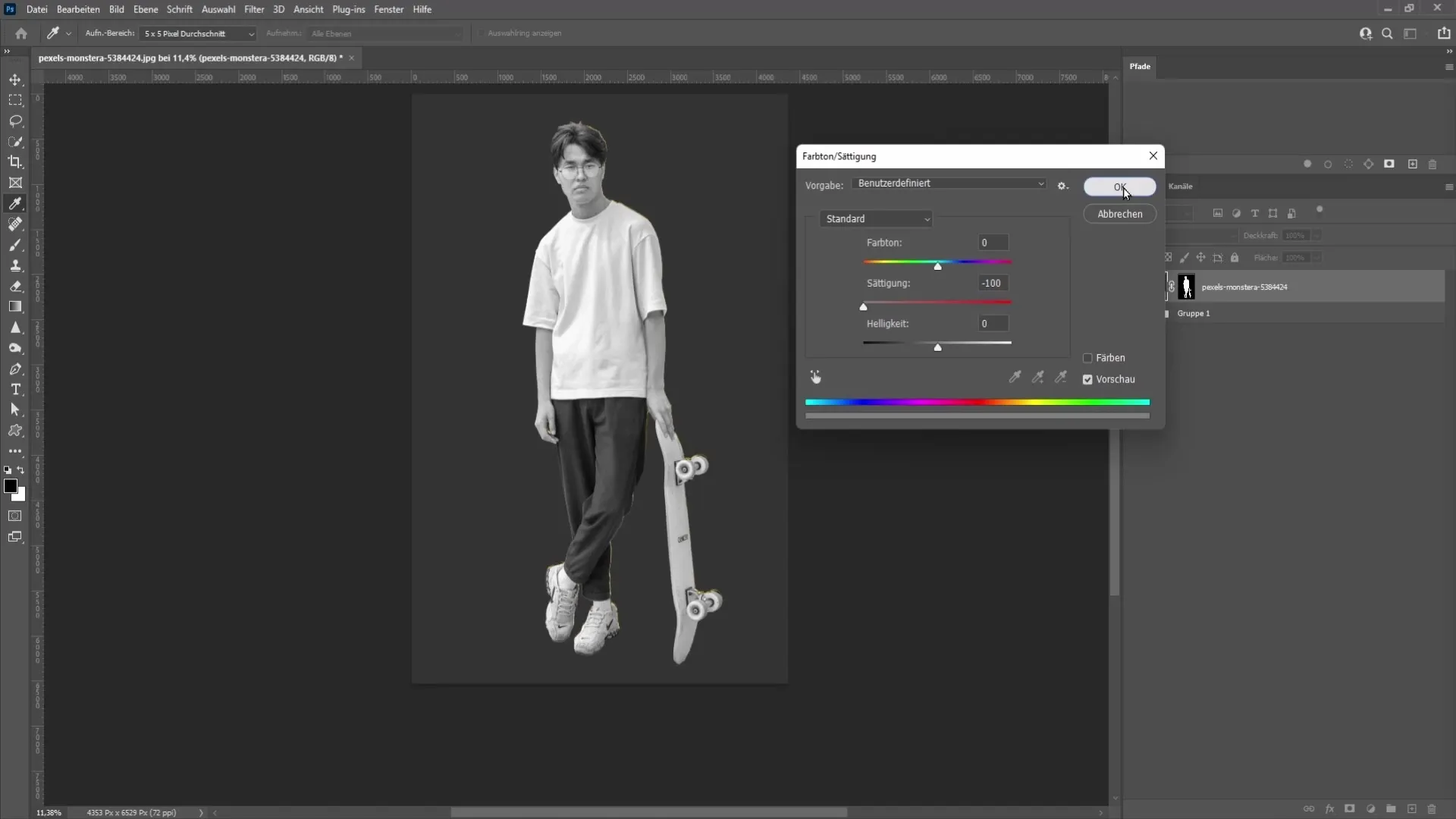 Creați o statuie de aur în Photoshop - pas cu pas
