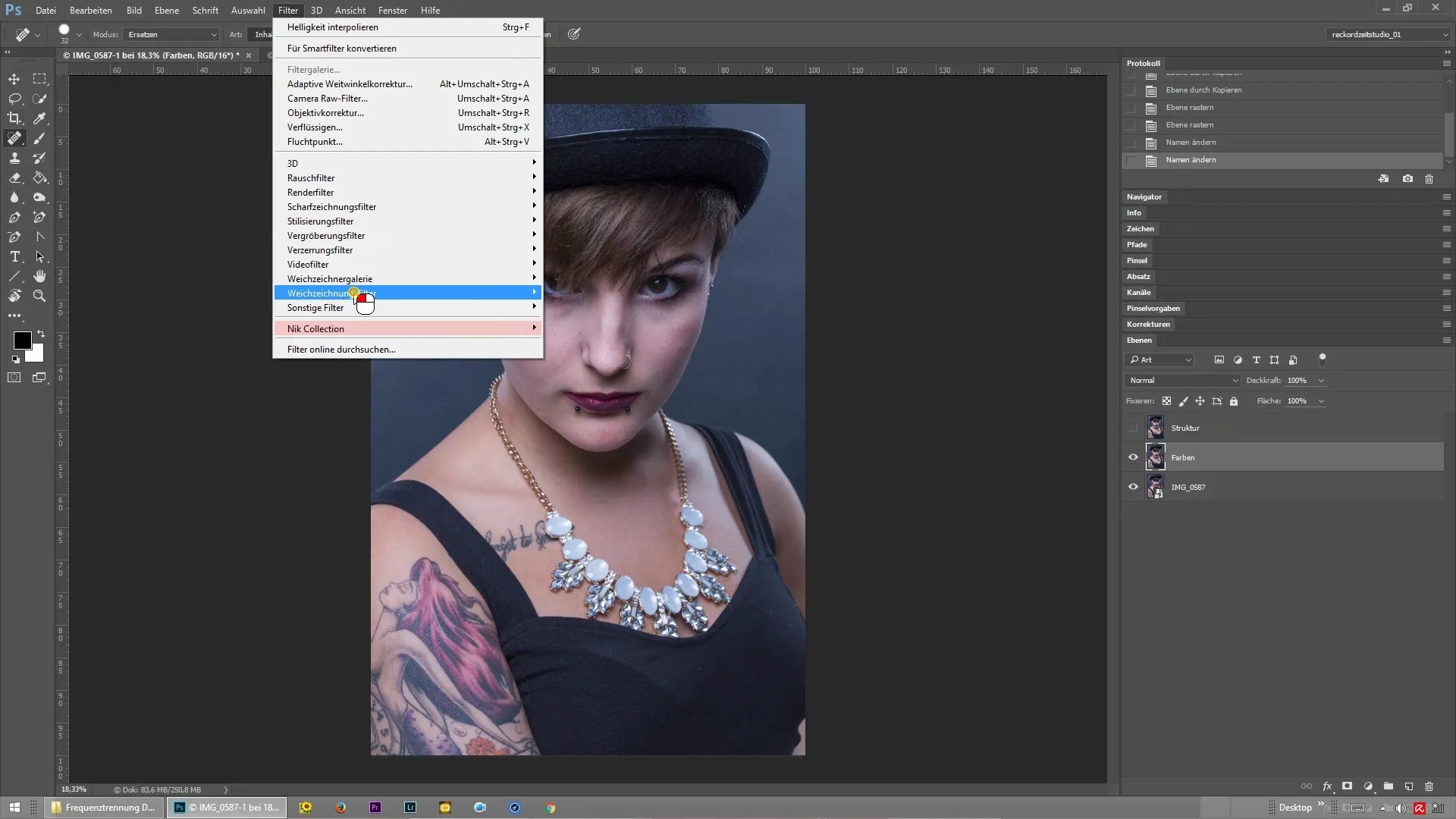 &lt;h1&gt;Filtro de paso alto para separación de frecuencias en Photoshop&lt;/h1&gt;