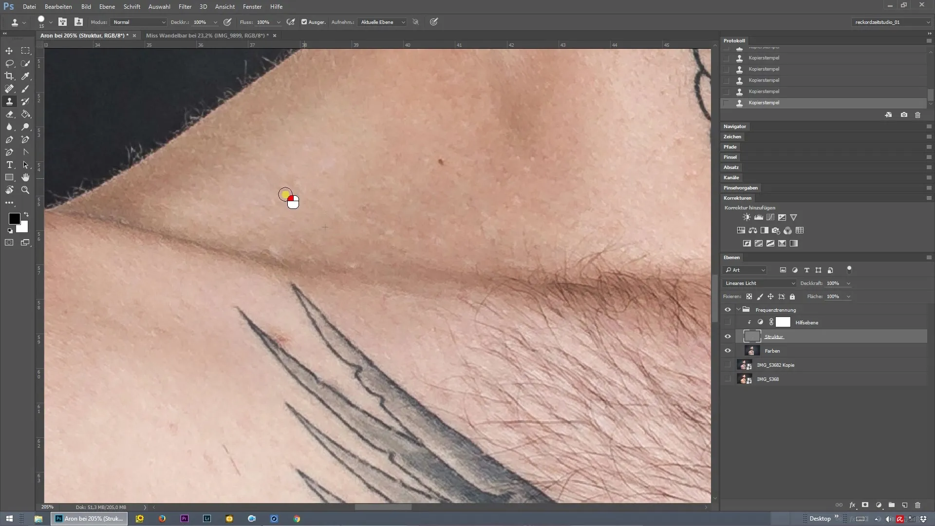 Hautretusche mit Frequenztrennung in Photoshop Hautretusche mit Frequenztrennung in Photoshop