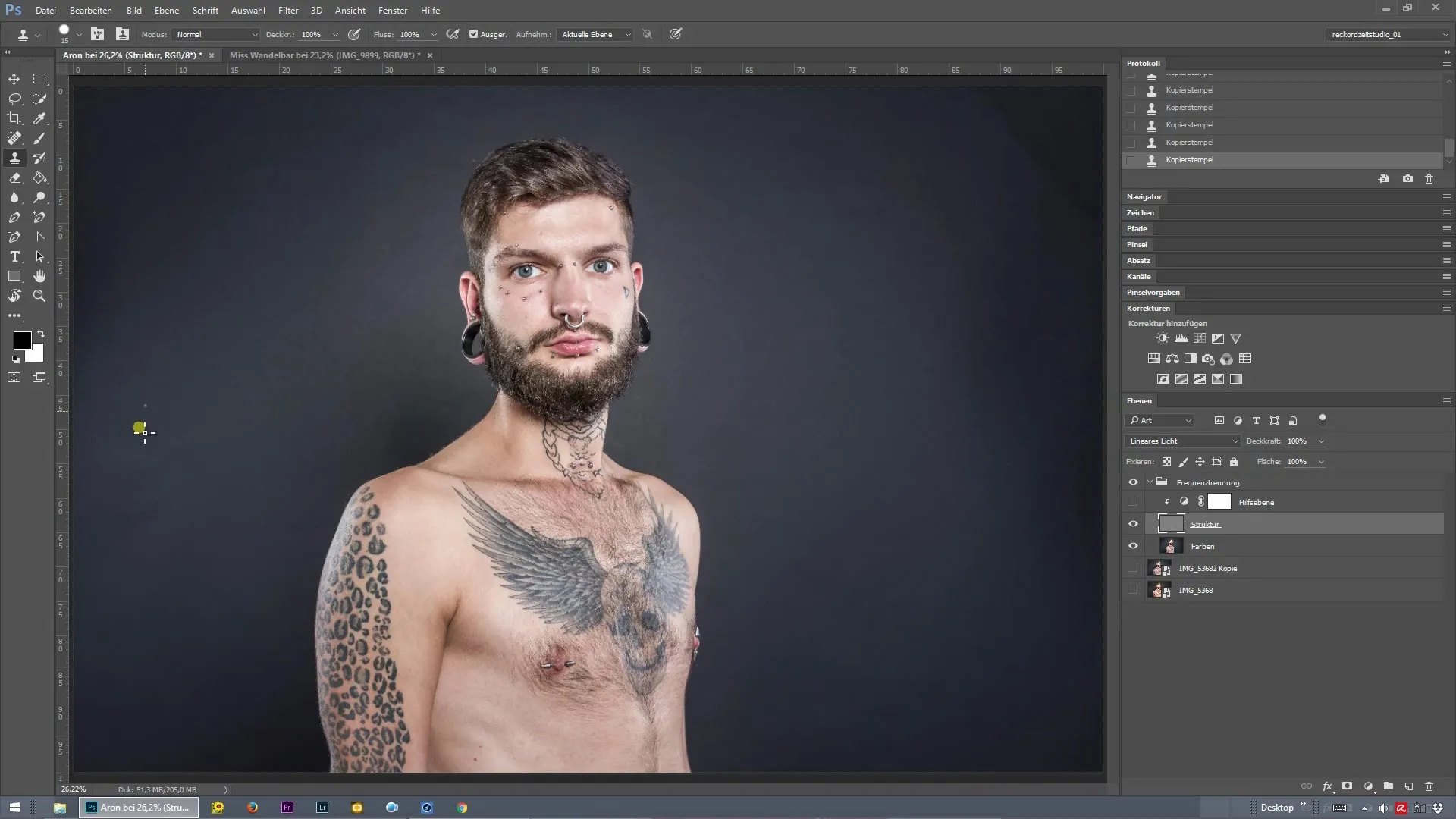 Frequenztrennung in Photoshop für perfekte Hintergründe Frequenztrennung in Photoshop für perfekte Hintergründe