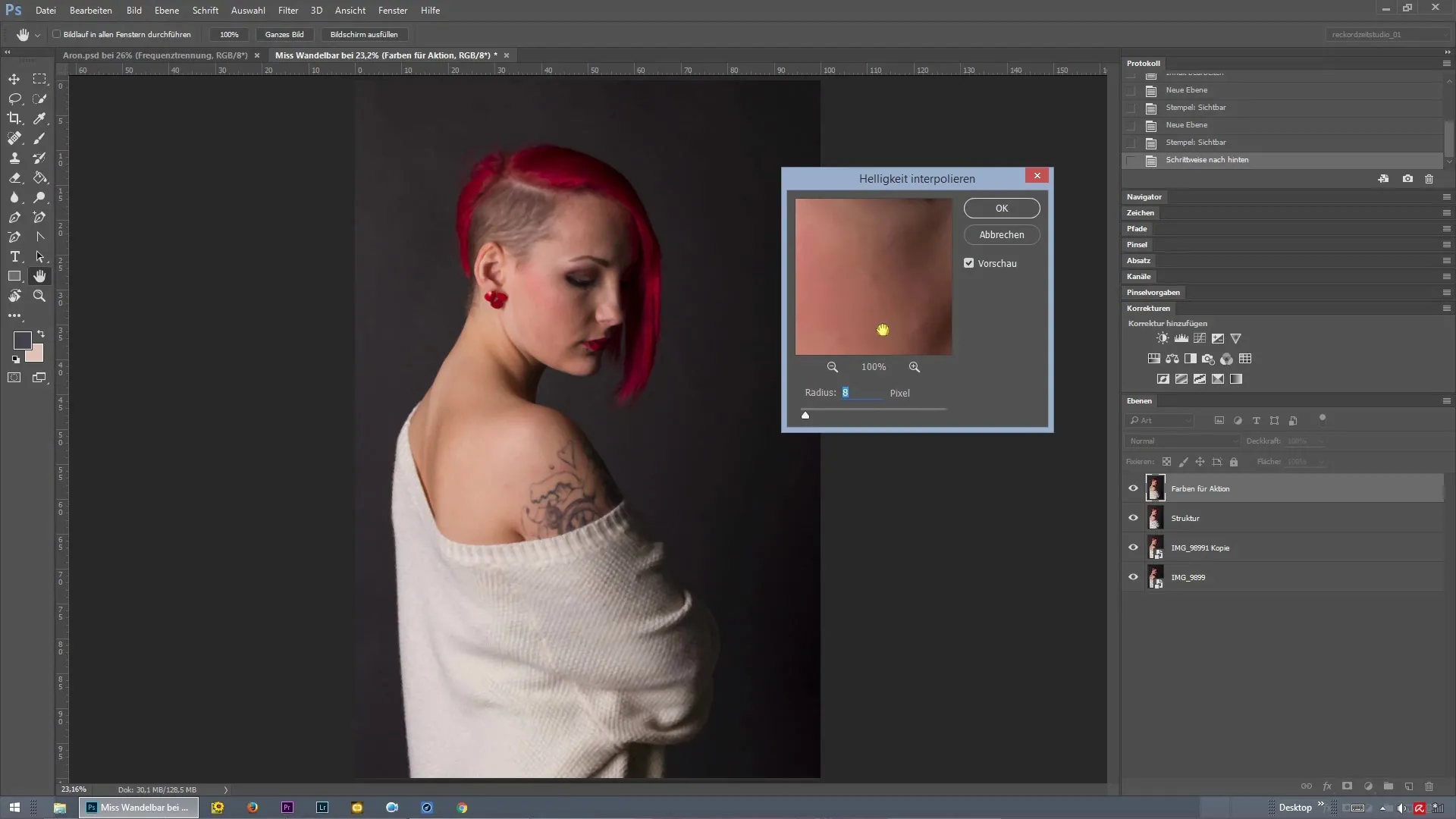Frequenztrennung für perfekte Hautretusche in Photoshop Frequenztrennung für perfekte Hautretusche in Photoshop