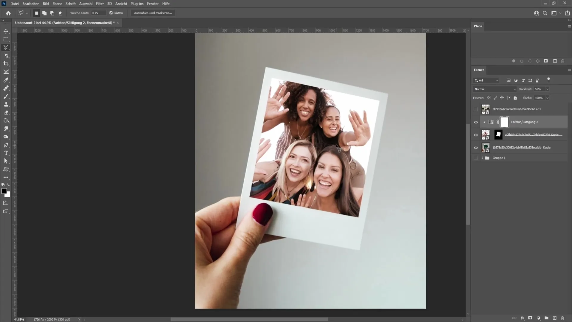 Crear efecto creativo tipo Polaroid en Photoshop