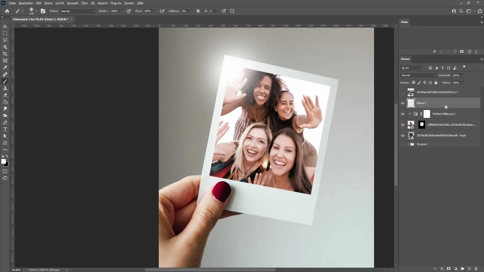 Crear un efecto Polaroid creativo en Photoshop