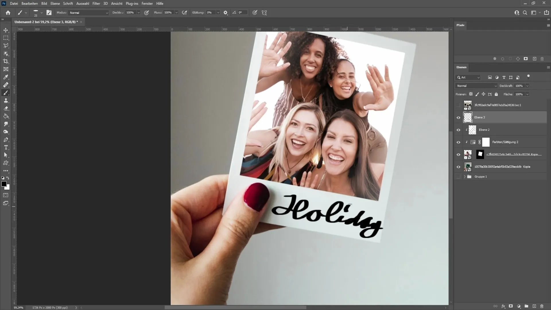 Crear un efecto creativo de Polaroid en Photoshop