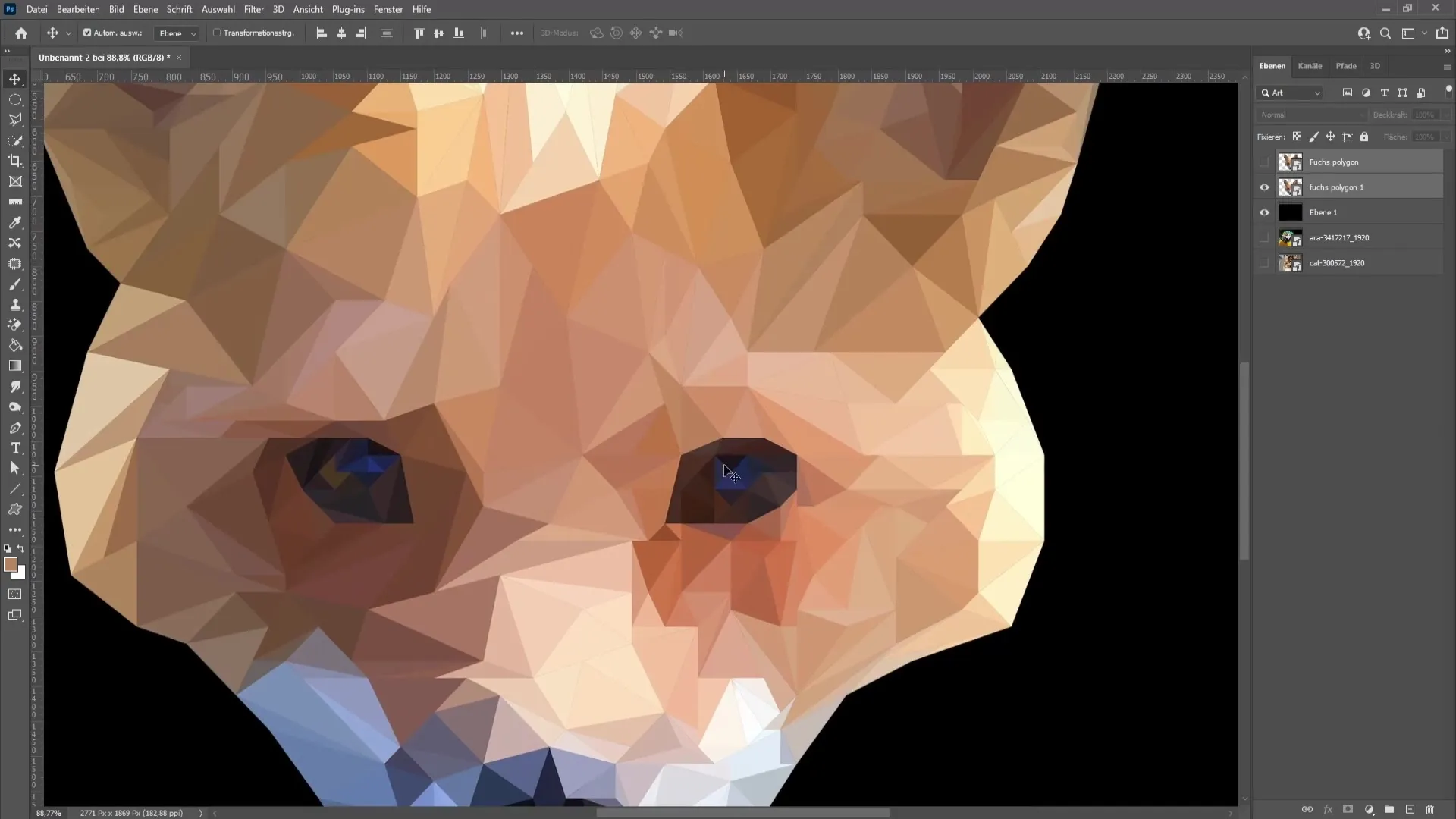 Crear una imagen de polígono en Photoshop: Guía paso a paso para el arte de polígonos
