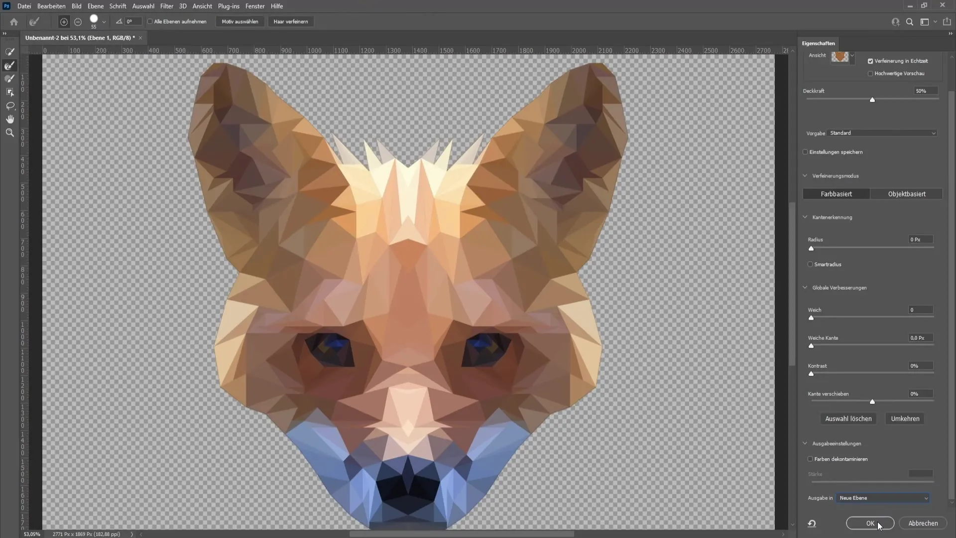 Crear imagen de polígono en Photoshop: Instrucciones paso a paso para el arte de polígonos
