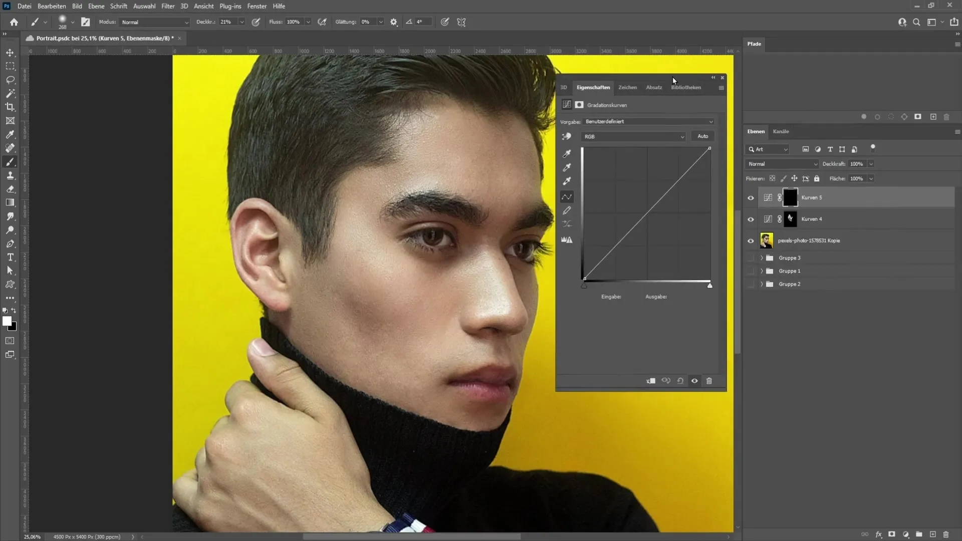 Portrait-Kunst mit Photoshop: Eine Schritt-für-Schritt-Anleitung