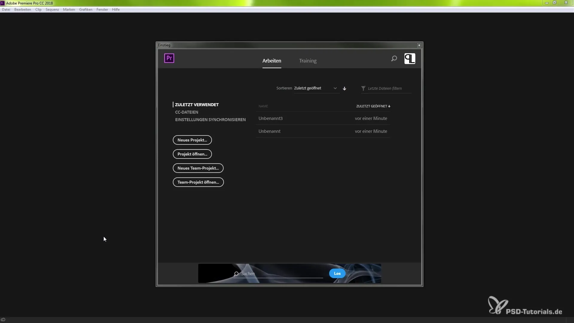 Mehrere Projekte effektiv nutzen in Premiere Pro CC 2018 Mehrere Projekte effektiv nutzen in Premiere Pro CC 2018