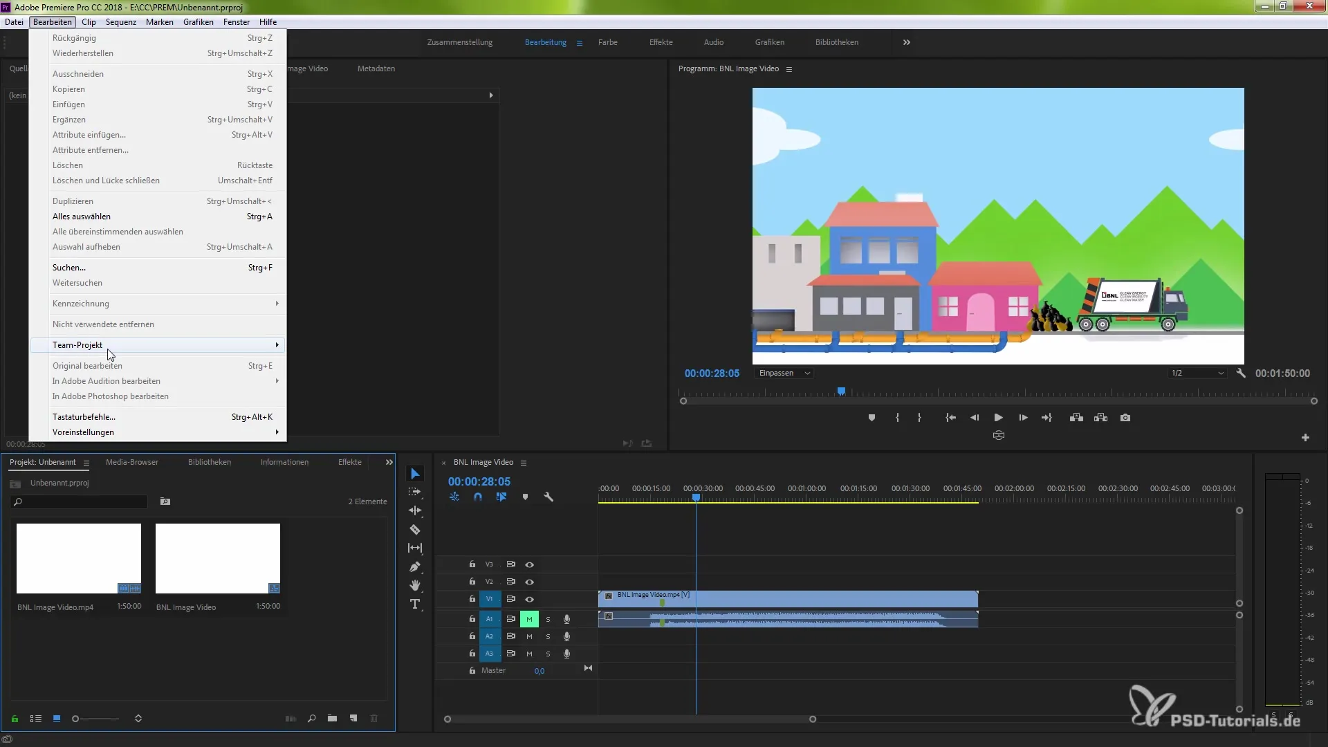 Effiziente Teamarbeit in Premiere Pro CC 2018 Effiziente Teamarbeit in Premiere Pro CC 2018