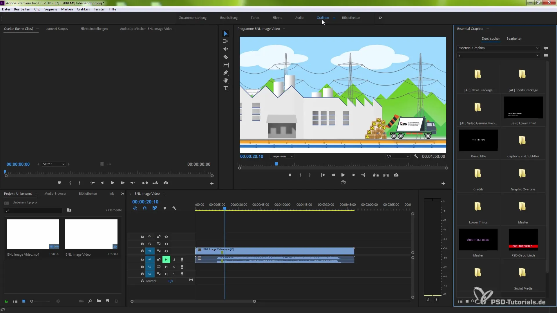 Verbesserung des Essential Graphics Bedienfelds in Premiere Pro CC 2018 Verbesserung des Essential Graphics Bedienfelds in Premiere Pro CC 2018